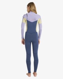 2 4/3mm Synergy Natural - Wetsuit met een Borstrits voor Meisjes 8-16 Red 24RW193504 Billabong