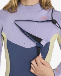 7 4/3mm Synergy Natural - Chest Zip Wetsuit for Girls 8-16 Red 24RW193504 Billabong