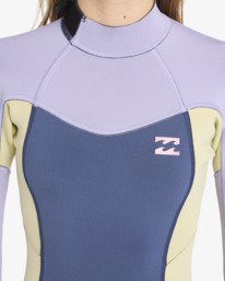 3 3/2mmn Synergy - Wetsuit met een Achterrits voor Meisjes 8-16 Red 24RW251602 Billabong