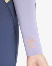 5 3/2mmn Synergy - Wetsuit met een Achterrits voor Meisjes 8-16 Red 24RW251602 Billabong