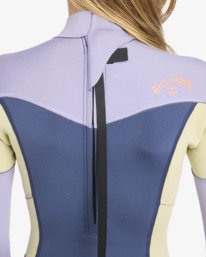 6 3/2mmn Synergy - Wetsuit met een Achterrits voor Meisjes 8-16 Red 24RW251602 Billabong