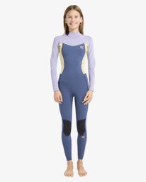 1 3/2mmn Synergy - Back Zip Wetsuit for Girls 8-16 Red 24RW251602 Billabong