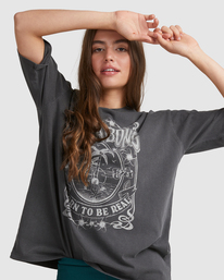 3 Feel Real - Camiseta Boyfriend para Mujer Negro A3SS13BIW0 Billabong