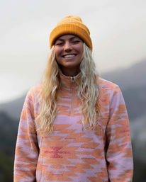 0 Boundary  - Fleece mit Halbreißverschluss für Frauen Blau A3WA01BIW0 Billabong