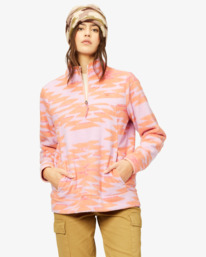 3 Boundary  - Fleece mit Halbreißverschluss für Frauen Blau A3WA01BIW0 Billabong
