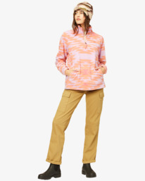 4 Boundary  - Fleece mit Halbreißverschluss für Frauen Blau A3WA01BIW0 Billabong