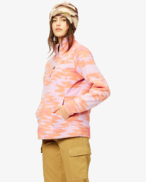 6 Boundary  - Fleece mit Halbreißverschluss für Frauen Blau A3WA01BIW0 Billabong