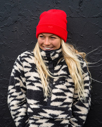 Black sherpa pullover women's sale