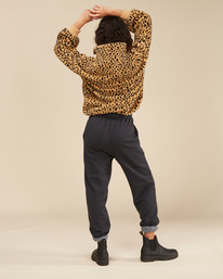 2 Time Off  - Sherpa-Fleece mit Halbreißverschluss für Frauen  A3WA07BIW0 Billabong