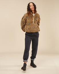 1 Time Off  - Sherpa-Fleece mit Halbreißverschluss für Frauen  A3WA07BIW0 Billabong