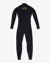 13 3/2mm Boys Furnace Natural - Chest Zip Wetsuit for Boys 8 - 16 Black ABBW100148 Billabong