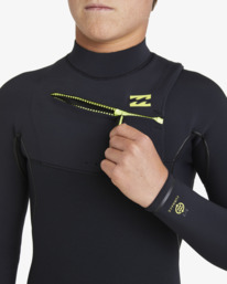 4 3/2mm Boys Furnace Natural - Muta con zip sul petto da Ragazzo 8-16 Black ABBW100148 Billabong