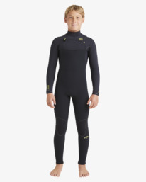 7 4/3mm Furnace Natural - Chest Zip Wetsuit for Boys 8 - 16 Black ABBW100149 Billabong