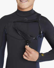 5 4/3mm Absolute Natural - Chest Zip GBS Wetsuit para Rapazes 8-16 Azul ABBW100151 Billabong