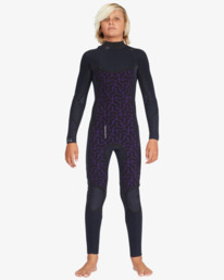 7 4/3mm Absolute Natural - Wetsuit met GBS en een Borstrits voor Jongens 8-16 Blue ABBW100151 Billabong