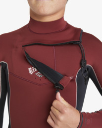 5 4/3mm Absolute Natural - Chest Zip GBS Wetsuit para Rapazes 8-16 Vermelho ABBW100151 Billabong