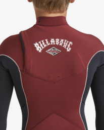 6 4/3mm Absolute Natural - Chest Zip GBS Wetsuit para Rapazes 8-16 Vermelho ABBW100151 Billabong