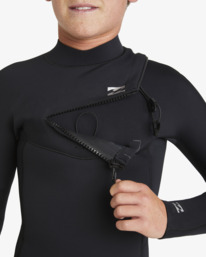 5 4/3mm Foil - Chest Zip GBS Wetsuit para Rapazes 6 - 16 Preto ABBW100155 Billabong