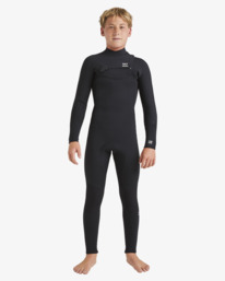 0 4/3mm Foil - Wetsuit met GBS en een Borstrits voor Jongens 6-16 Black ABBW100155 Billabong