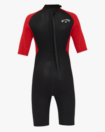 4 2/2mm Intruder - Springsuit Back Zip manches courtes pour Garçon Rouge ABBW500111 Billabong