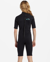 2 2mm Foil - Springsuit Back Zip manches courtes pour enfant 4-16 Noir ABBW500113 Billabong