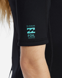 3 2mm Foil - Springsuit Back Zip manches courtes pour enfant 4-16 Noir ABBW500113 Billabong
