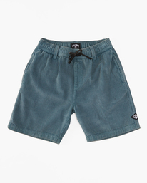 0 Larry Cord - Corduroy Shorts for Boys 8-16 Blue ABBWS00128 Billabong