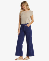 2 Be Free - Corduroy Pants for Women Blue ABJDP00157 Billabong