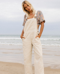 0 Sand Canyon  - Denim Overalls for Women White ABJDP00159 Billabong