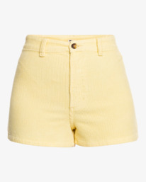 4 Free Fall - Short de Pana para Mujer Amarillo ABJDS00138 Billabong