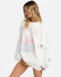 3 Ride In - Sweatshirt for Women White ABJFT00281 Billabong