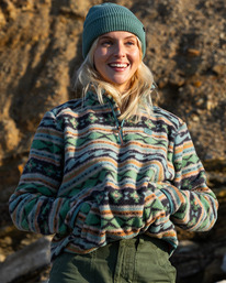 0 Boundary - Fleecejacke mit Stehkragen für Unisex Grün ABJFT00287 Billabong