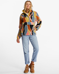 2 Switchback - Mock Neck Fleece for Women Multi ABJFT00291 Billabong