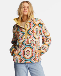 1 Switchback - Mock Neck Fleece for Women Green ABJFT00291 Billabong