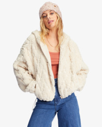 1 Marlowe - Zip Through Sherpa Jacket for Women  ABJFT00342 Billabong