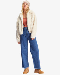 2 Marlowe - Zip Through Sherpa Jacket for Women  ABJFT00342 Billabong