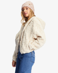 4 Marlowe - Zip Through Sherpa Jacket for Women  ABJFT00342 Billabong