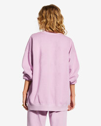 1 Billabong x Smiley Ridin Happy - Sudadera para Mujer Violeta ABJFT00367 Billabong