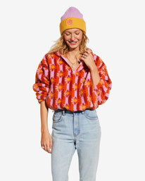 0 Billabong x Smiley Cozy Smiles - Sudadera para Mujer Naranja ABJFT00369 Billabong