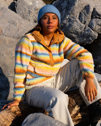 0 Switchback - Fleece met Col voor Dames Blue ABJFT00410 Billabong