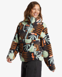 4 Switchback - Fleece met Col voor Dames Blue ABJFT00410 Billabong