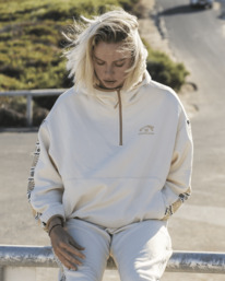 0 Surf Adventure - Kapuzenpulli mit Halbreißverschluss  für Frauen  ABJFT00454 Billabong