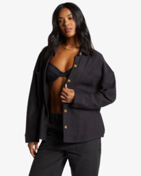 0 Everytime - Oversized Shacket for Women Black ABJFT00457 Billabong