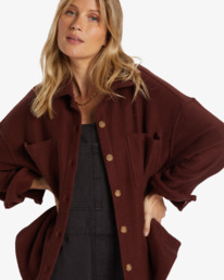 4 Everytime - Oversized Shacket voor Dames Red ABJFT00457 Billabong