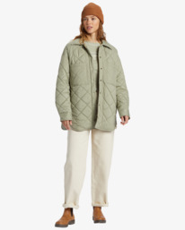 1 Transport Shacket - Snap Front Overshirt for Women Green ABJJK00187 Billabong