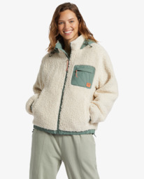 0 Northern Shore - Chaqueta con Capucha para Mujer Blanco ABJJK00198 Billabong