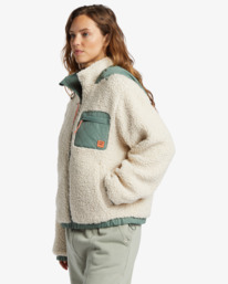 3 Northern Shore - Chaqueta con Capucha para Mujer Blanco ABJJK00198 Billabong