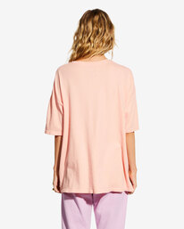 1 Billabong x Smiley True Boy - T-shirt oversize pour Femme Rose ABJKT00455 Billabong