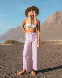 0 Free Fall - Fixed Waist Trousers for Women Purple ABJNP00126 Billabong