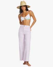 2 Free Fall - Fixed Waist Trousers for Women Purple ABJNP00126 Billabong